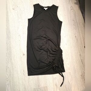 NWOT sleeveless jersey dress with touched detail, M. Never worn